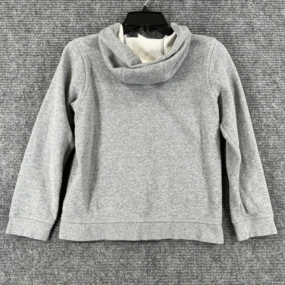 Nike Full Zip Hoodie Kids M Gray Fleece Y2K Skater School Activewear